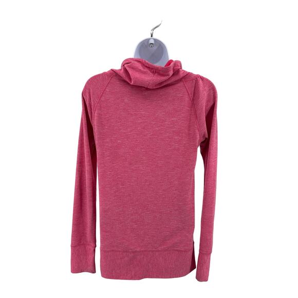 Prana Pink Funnel Neck Pullover Active Ember Top Womens XS Long Sleeve Slim Fit - Picture 5 of 8